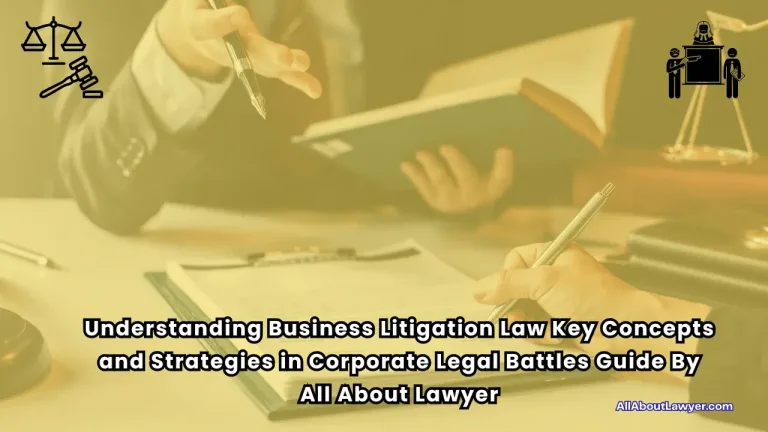 Understanding Business Litigation Law Key Concepts and Strategies in Corporate Legal Battles Guide By All About Lawyer