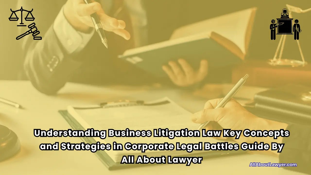 Understanding Business Litigation Law Key Concepts and Strategies in Corporate Legal Battles Guide By All About Lawyer