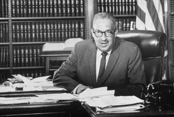 Thurgood Marshall’s Iconic Courtroom Portrait