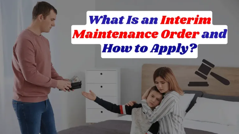 What Is an Interim Maintenance Order and How to Apply?